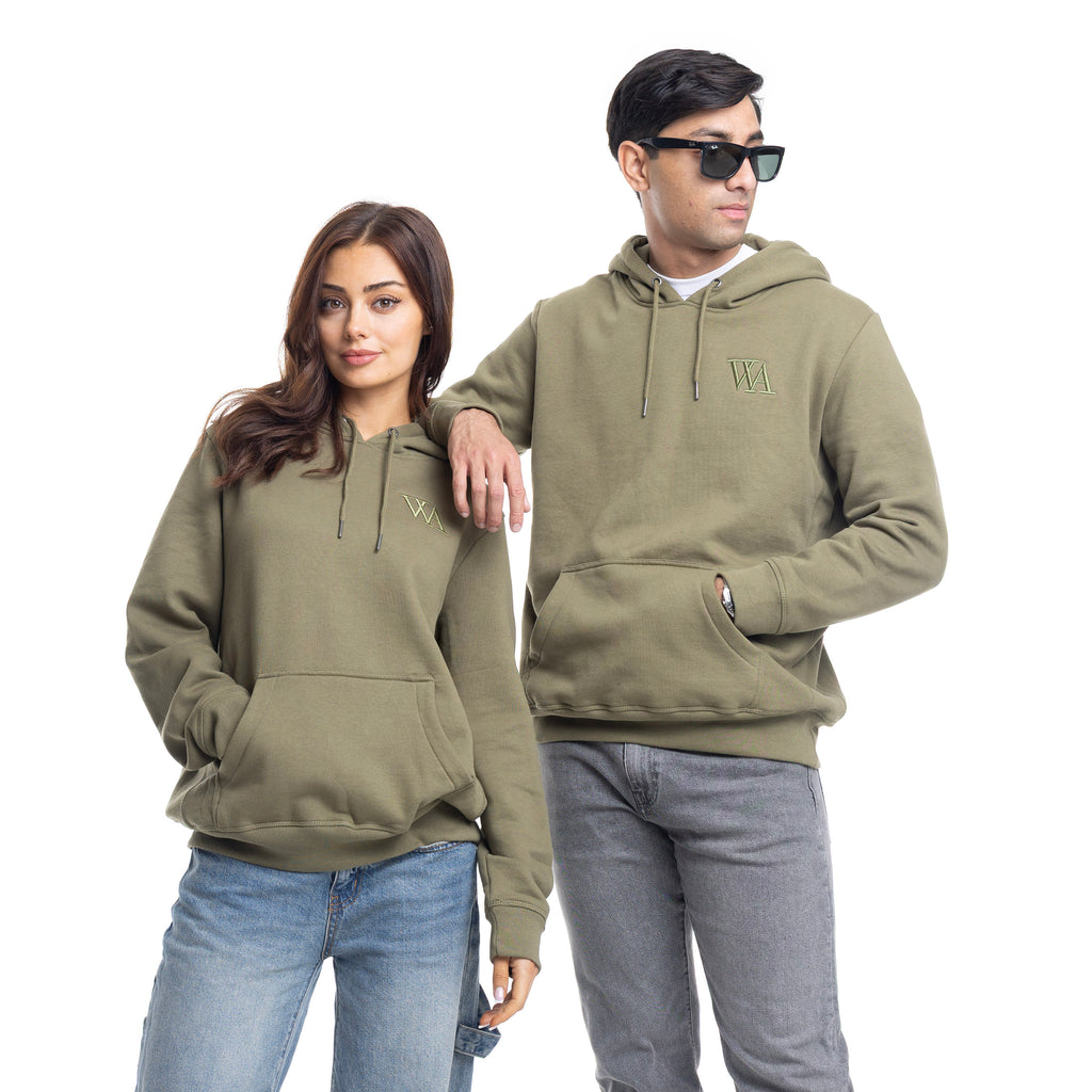 Olive Green Organic Hoody